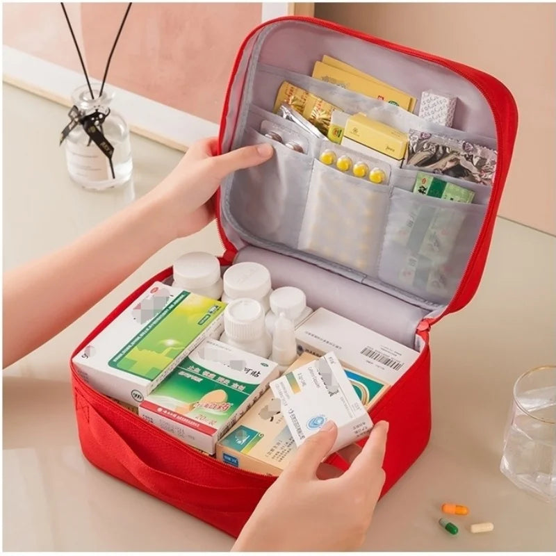 3 Pcs/set Portable Medical Storage Bag Camping Emergency First Aid Kit Organizer Home Outdoor Travel Bag - One Stop Solutions