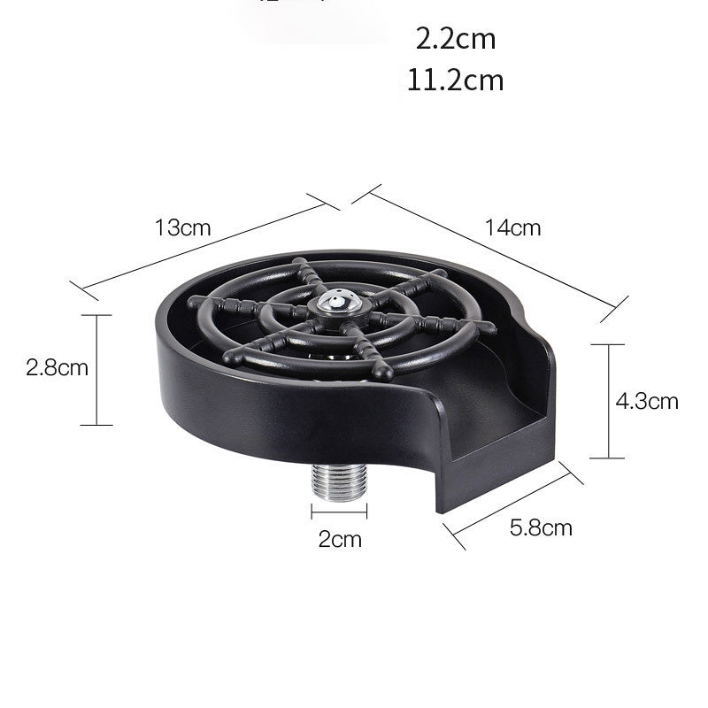 Bar Counter Cup Washer Sink High-pressure Spray