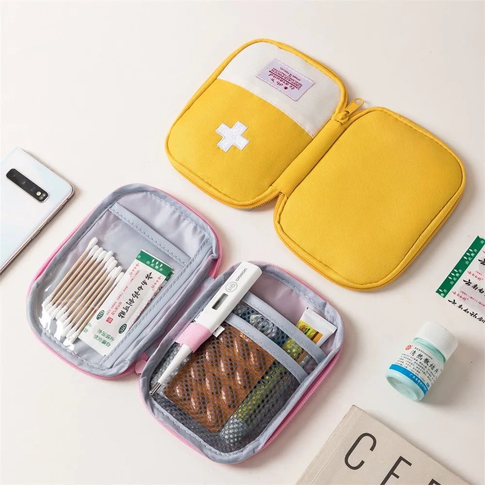 3 Pcs/set Portable Medical Storage Bag Camping Emergency First Aid Kit Organizer Home Outdoor Travel Bag - One Stop Solutions